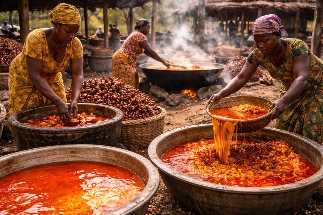 You are currently viewing De la palmeraie à la cuisine : comment naît l’huile rouge que nous aimons