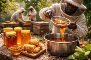 Lire la suite à propos de l’article Du miel brut à la table : le parcours d’un trésor naturel local